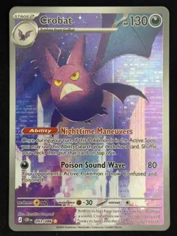 Crobat 93 093/086 Chaos Rising Illustration Rare 93 Pokemon English NM+ - Image 1