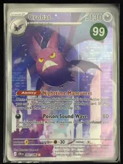 Crobat 93 093/086 Chaos Rising Illustration Rare 93 Pokemon English NM+ - Image 3