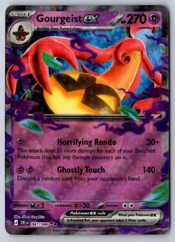 Gourgeist ex 041/086 Double Rare Chaos Rising Pokemon Near Mint - Image 1