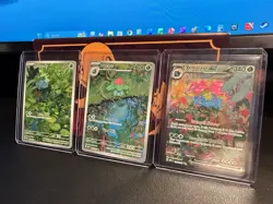 Pokemon SV:151 Bulbasaur 166/165, Ivysaur 167/165, & Venusaur Ex 198/165 - Image 1