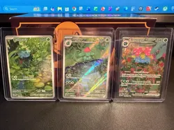 Pokemon SV:151 Bulbasaur 166/165, Ivysaur 167/165, & Venusaur Ex 198/165 - Image 2