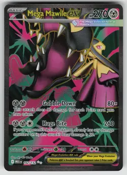 Mega Mawile ex 162/132 Ultra Rare Mega Evolution Pokemon Near Mint - Image 1