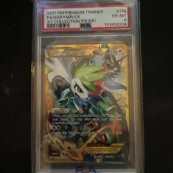 Pokemon 2017 Premium Trainer XY Collection Promo #77a Shaymin EX PSA 6 - Image 1