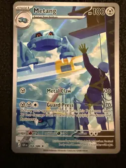 Pokemon TCG Metang Uncommon Reverse Holo 094/086 - Image 1