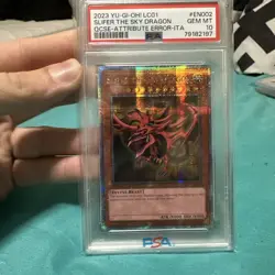 2023 YU-GI-OH! LC01-EN002 SLIFER THE SKY DRAGON LIMITED EDITION QCSR PSA 10 - Image 1