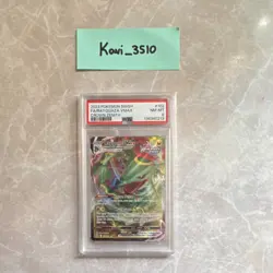 Pokemon TCG Rayquaza VMAX Crown Zenith 102/159 Holo Ultra Rare PSA 8 2023 - Image 1