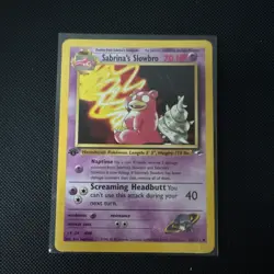 Pokemon TCG Sabrina's Slowbro Gym Heroes 60/132 1st Ed Regular Uncommon 70 HP - Image 1