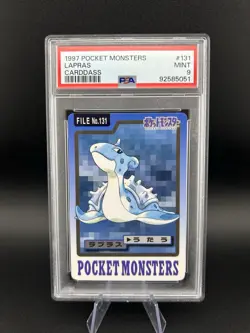 1997 Bandai Carddass Pocket Monsters Lapras Japanese #131 (Pokemon) PSA 9 - Image 1