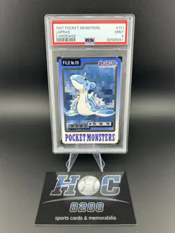 1997 Bandai Carddass Pocket Monsters Lapras Japanese #131 (Pokemon) PSA 9 - Image 4
