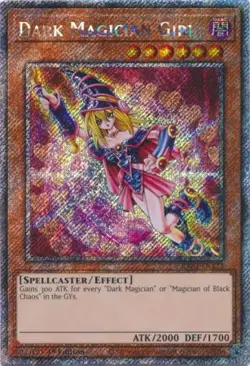 Yugioh! Dark Magician Girl (C) - RA03-EN123 - Platinum Secret Rare - 1st Edition - Image 1