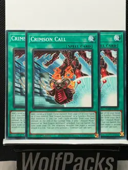 2026 YuGiOh TCG Blazing Dominion - Crimson Call BLZD-EN052 1st Edition Lot of 3 - Image 1