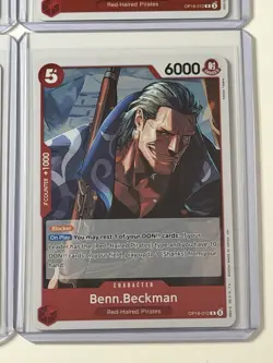 Benn.Beckman OP16-012 The Time Of Battle 4 Foil Card Play Set Lot One Piece - Image 4