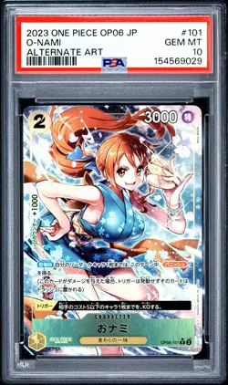 PSA 10 O-Nami #101 Japanese 2023 One Piece Japanese Op06-Wings Of The Captain - Image 1
