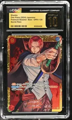 Shanks SEC #OP01-120 PRB01 Premium Booster Japanese One Piece CGC 10 PRISTINE - Image 1