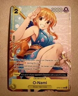 One piece Tcg Nami Promo OP06-101 O-Nami Alt Art Welcome - Image 1