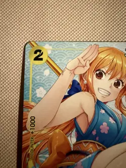 One piece Tcg Nami Promo OP06-101 O-Nami Alt Art Welcome - Image 2