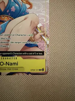 One piece Tcg Nami Promo OP06-101 O-Nami Alt Art Welcome - Image 4