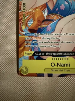 One piece Tcg Nami Promo OP06-101 O-Nami Alt Art Welcome - Image 5