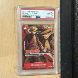 PSA 10 Monkey D. Luffy Winner Pack P-007 Vol. 1 Tournament 2022 One Piece Promo - Image 1