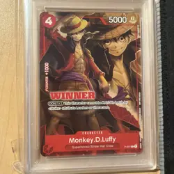 PSA 10 Monkey D. Luffy Winner Pack P-007 Vol. 1 Tournament 2022 One Piece Promo - Image 4
