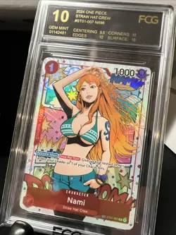 Nami Treasure Rare ST01-007 OP-06 One Piece Wings of the Captain Graded 10 - Image 1