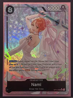 One Piece TCG Wedding / Bride Nami OP15-086 Alternate Art Foil English Near Mint - Image 1