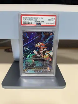 2025 ONE PIECE OP13-CARRYING ON HIS WILL #028 PORTGAS D. ACE PSA 10 - Image 1