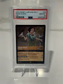 Disney Lorcana FOIL Snow White Well Wisher Legendary #25 PSA 10 Gem Mint 2023 - Image 4
