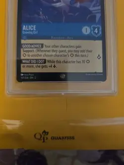 Alice Growing Girl 137/204 COLD FOIL Legendary 2023 Disney Lorcana PSA 10 GEM MT - Image 3