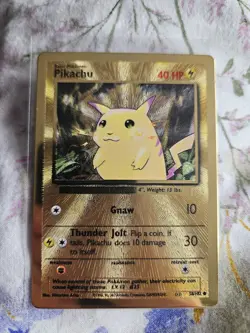 Pokemon TCG Celebrations Pikachu Gold Metal Card Ultra Premium Collection 58/102 - Image 1