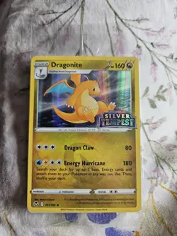 Pokemon TCG Dragonite Silver Tempest Holo Card 131/195 Rare Stamped SEALED - Image 1