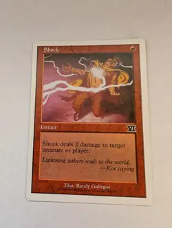 MTG Magic The Gathering Card Shock Instant Red VI 6th Edition - Image 1