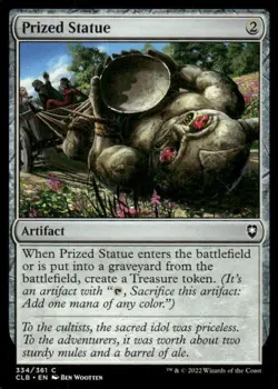 Prized Statue 334/361 Commander Baldur's Gate MTG Magic the Gathering card - Image 1