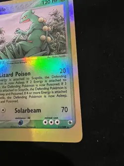 Sceptile 11/109 Reverse Holo Rare Ruby Sapphire Pokemon Vintage E Reader Card - Image 5