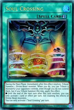 EGO1-EN002 Soul Crossing Ultra Rare UNL Edition YuGiOh Card - Image 1