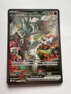 Reshiram EX 166/086 English SIR White Flare MINT Pack Fresh Pokemon TCG Card - Image 1