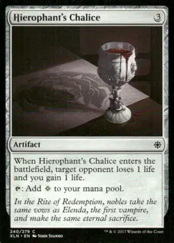 Hierophant's Chalice 240/279 Ixalan MTG Magic the Gathering card - Image 1