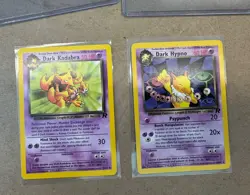 Dark Electrode 34/82 & Dark Rapidash 44/82 Team Rocket Vintage Pokemon Card Lot - Image 1