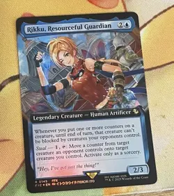 MTG Rikku, Resourceful Guardian Extended Art Foil Commander: Final Fantasy NM - Image 1