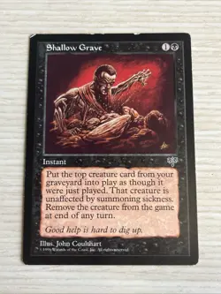 Magic MTG Shallow Grave English Mirage X3 (LP X2, MP x1) - Reserve List - Image 3