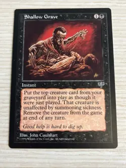 Magic MTG Shallow Grave English Mirage X3 (LP X2, MP x1) - Reserve List - Image 5