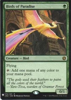 MTG: The List Reprints: Birds of Paradise: Lightly Played Condition - Image 1