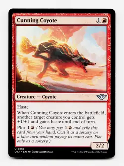 Cunning Coyote [Outlaws of Thunder Junction] MTG Magic NM/M 🔥 - Image 1
