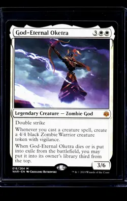 2019 MTG Magic The Gathering War of the Spark #16 God Eternal Oketra LP - Image 1