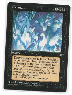 Magic the Gathering ~ MTG ~ 1x Icequake ~ ICE AGE ~ M/NM - Image 1