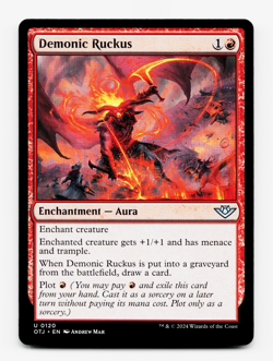 Demonic Ruckus [Outlaws of Thunder Junction] MTG Magic NM/M 🔥 - Image 1