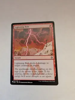 Lightning Bolt (A25) The List Reprints Regular MTG NM - Image 1