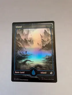 Island (271) Innistrad: Midnight Hunt Foil MTG NM Full Art - Image 1