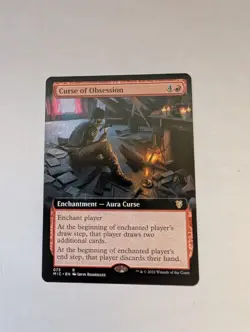 Curse of Obsession (Extended Art) Commander: Innistrad: Midnight Hunt MTG NM - Image 1