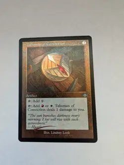 MTG Talisman of Conviction (Retro Foil Etched) [Modern Horizons] Foil Near Mint - Image 1